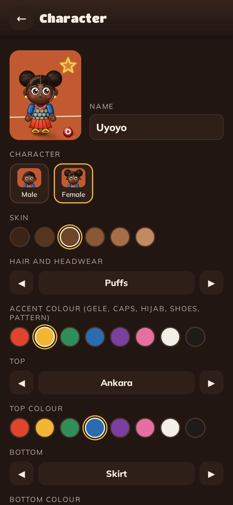 Character creator
